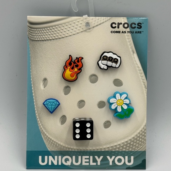 NWT Crocs Uniquely You MVP Kid Jibbitz 5-Pack Charms - Picture 1 of 2